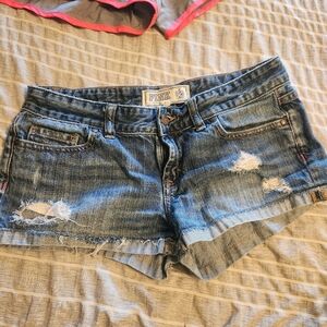 Ladies Pink by Victoria Secret denims shorts size 4